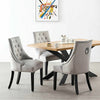 Tufted Studded Velvet Dining Accent Chair Victoria Door Knocker | SINGLE WINDSOR