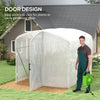 Polytunnel Greenhouse 3x2x2m Walk In Garden Plants Grow House Shed Unit Door