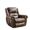 Electric Riser Recliner Message Chair PU Leather Armchair Reclining Single Sofa