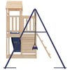 Playhouse with Slide Swing Rockwall Solid Wood Pine P2W1