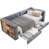 Upholstered Bed 3ft Single Bed Frame Daybed with 2 Drawers & Storage Compartment