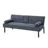 Panana Fabric Sofa Bed Sofabed with Drink Holders Recliner Free Bolster Cushions