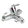 Luxury Bathroom Sink Bath Filler Tap Shower Mixer Taps Chrome with Hand Held Set