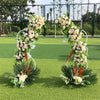 2Pcs Half Moon Metal Frame Wedding Arch Backdrop Stand Flower Display Prop 189cm