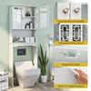 Bathroom Space Saver Over-the-Toilet Storage Cabinet Toilet Organizer White