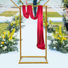 Gold Wedding Square Archway Backdrop Stand Metal Arch Frame Flower Balloon Decor