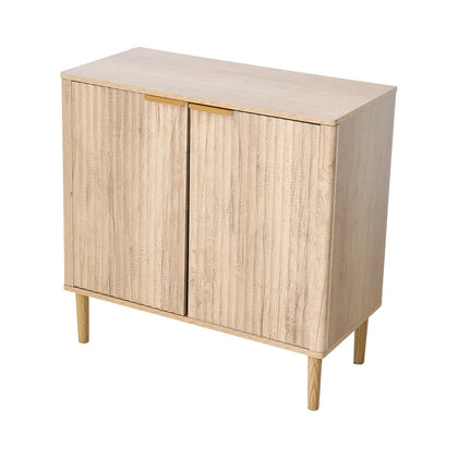 2 Door Cabinet Wooden Cupboard Bedroom Hallway Furniture with Adjustable Shelves