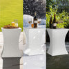 FATIVO Concrete Side Table Square Terrazzo Coffee Table Weather-Resistant Porch