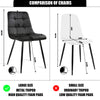 Set of 4 Dining Chairs High Back Velvet Kitchen Chair Modern Wood Legs Home UK