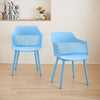 4pcs Dining Chairs Contemporary Lounge Dining Home Office Plastic Reception Seat