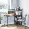 Industrial Computer Desk Storage Book Shelves Workstation Study Writing Table