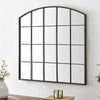Vintage Outdoor Garden Large Mirror Arch Metal Black Frame Hanging Wall Mounted
