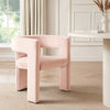 Dusk Quinn Blush Pink Matte Velvet Dining Chair RRP £499