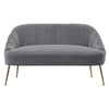 Velvet Upholstered Oyster Armchair Tub Chair Scallop Back 2 Seater Loveseat Sofa