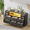 10 Drawers Chest of Drawers Bedside Cabinet Storage Bedroom Furniture Non-woven