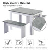 3Pcs Dining Table and Chairs Set Bench Seat 4 Seater Home Kitchen Room Furniture