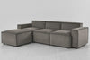 Swyft Model 03 3 Seater Left Chaise Sofa - Elephant Velvet RRP £3196