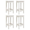 5 Piece Garden Bar Set White Solid Wood Pine K3Y6