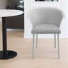 Set of 4 Pieces Upholstered Plastic Dining Chairs Kitchen Office Armchair Seat