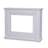 30 Inch Electric Fire Surround Set Wooden White Frame Fireplace Free Standing UK