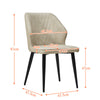 2 Pcs Dining Chair Faux Leather Soft Padded Chair Modern Dining Room Home New
