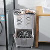 Large Laundry Basket Trolley Cart Rolling Washing Clothes Storage Hamper Sorter