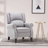 Linen Fabric Pushback Fireside Recliner Armchair Single Sofa Lounge Tub Chair UK