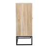 Rustic Oak Finish 2 Door Sideboard Multi Storage Cabinet Dinning Room, Hallway
