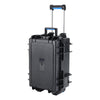 Outdoor Travel Trolley Case Foam Protective Tools Storage ABS Plastic Box +Wheel