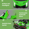 Licensed Lamborghini 4WD Kids Ride-on Toy with LED Lights-Green