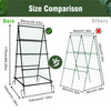 176cm Outdoor Vertical Plant Stand A-Frame Garden Trellis for Cucumber