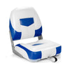 2 Pcs Folding Low-Back Boat Chair Fold-Down Ergonomic Yacht Seat W/ Strap