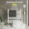 10 Bars Aluminum Towel Heater Rack Wall Electric Dryer Warmer Bathroom