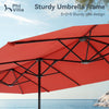 13ft Large Parasols Patio Umbrella Outdoor Umbrella Double-Sided Market Umbrella