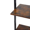 5 Tier Wall Leaning Ladder Shelf Bookshelf Wooden Storage Display Shelving Rack