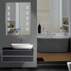 Waterproof LED Bathroom Mirror With Shaver Socket Light Switch Sensor Demister