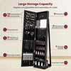 Jewelry Cabinet Armoire Lockable Standing Jewelry Organizer-Black