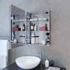Bathroom LED Mirror Cabinet with Lights Illuminated Storage Demister 500 x 700mm