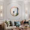 Sunburst Wall Mirror Hallway Living Room Sofa Behind Art Decorative Glass Mirror