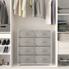 Fabric Chest of Drawers 8 Drawer Bedroom Storage Unit Clothes Organizer Dresser