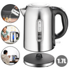 Electric Kettle Fast Boil Quiet Stainless Steel Boil-Dry Protection 2200W 1.7L