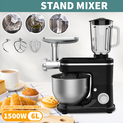 3 in 1 Home Food Processor Blender Stand Mixer Blender Meat Mincer Grinder 1500W