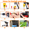 Portable Cordless Car High Pressure Washer Jet Water Wash Cleaner Gun 2 Battery