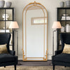 180cm Full Length Large Rustic Metal Arched Wall Mirror Garden In/Outdoor Décor