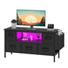 LED TV Stand Cabinet Unit Entertainment Center with 5 Drawers for Living Room