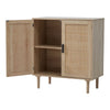 Wooden Storage Cabinet Side Furniture Cupboard Bedroom Hallway 2 Tier Shelf Unit