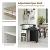 Reception Desk Front Counter Desk w/ Lockable Drawer Checkout Table w/ Shelf