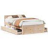 Bed Frame without with Headboard 120x200 Solid Wood Pine K6D6