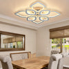 LED Crystal Ceiling Light Semi Flush Mount Ceiling Lamp With RGB Backlight Nsdpg