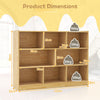 8 Cube Bookcase 3-Tier Wooden Bookshelf Modern Display Shelf Storage Organizer